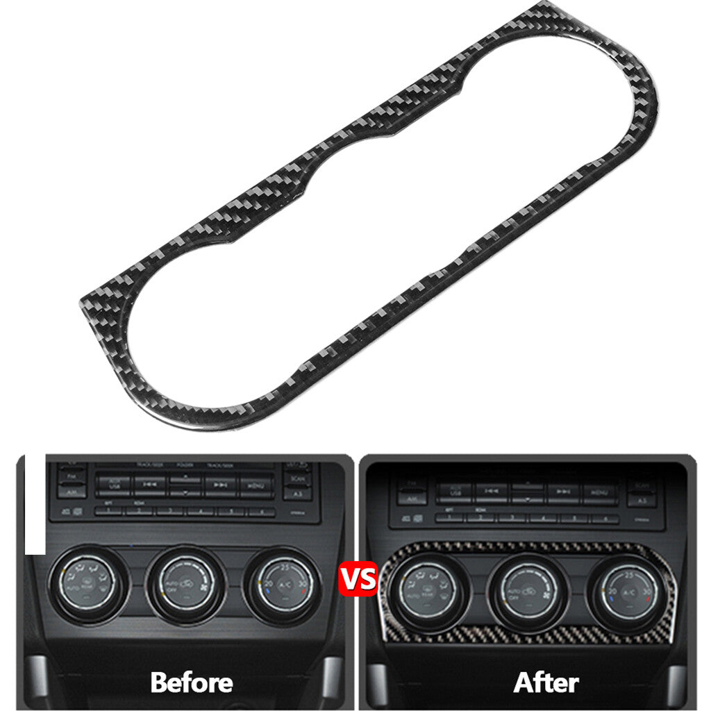Carbon fiber AC control console panel suitable for Subaru Forester 2013-18