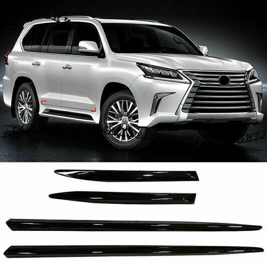 for Lexus LX570 2017-2021 Black Body Side Door Overlay Guard Cover Molding Trims