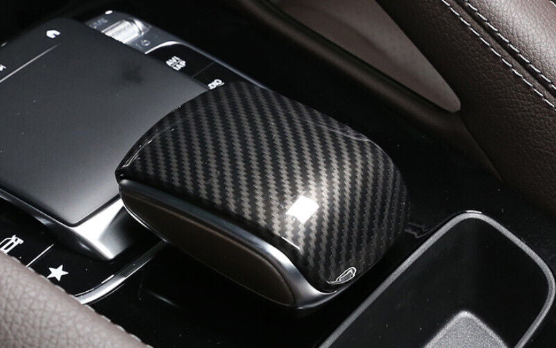 for Benz GLE GLS 2020-2022 Carbon Fiber Car Central Console Gear Shift Knob Trim