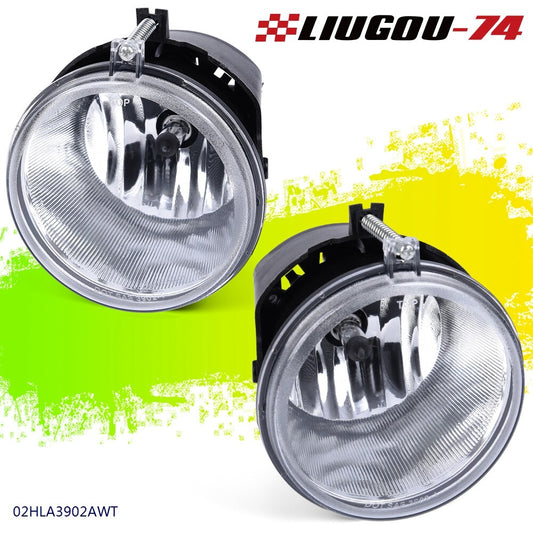 2-pack suitable for Jeep Grand Cherokee 2005-2010 transparent anti-collision fog lights with Blubs LH+RH