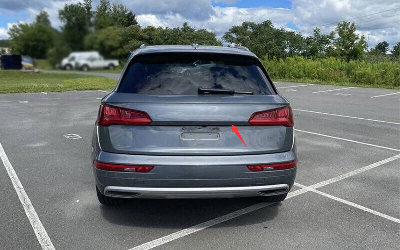 Rear Tailgate Trunk Lid 1pcs Fit for Audi Q5 2018~2021 Cover Trim Black Titanium