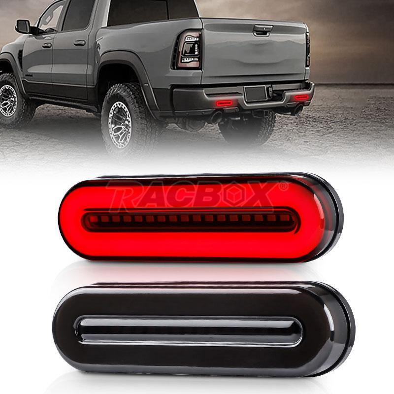 2X LED Truck Trailer Flowing Turn Signal Brake DRL Stop Tail Light Bar AmberRed