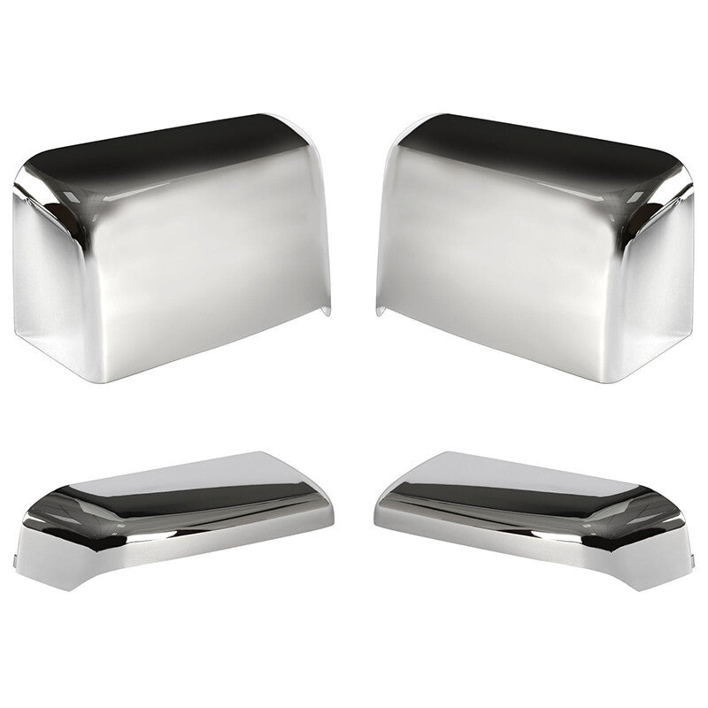 4-Piece Chrome-Plated Mirror Cap Kit for 2014-2019 for Chevrolet Silverado for GMC for Sierra Tow