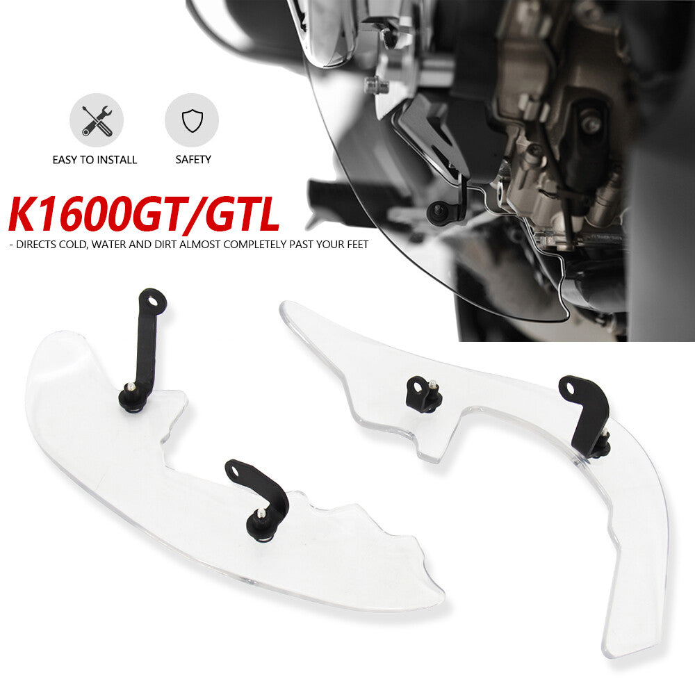 Wind Deflectors Side Brake Plane Foot Splash for BMW K1600GT K1600 GTL 2017