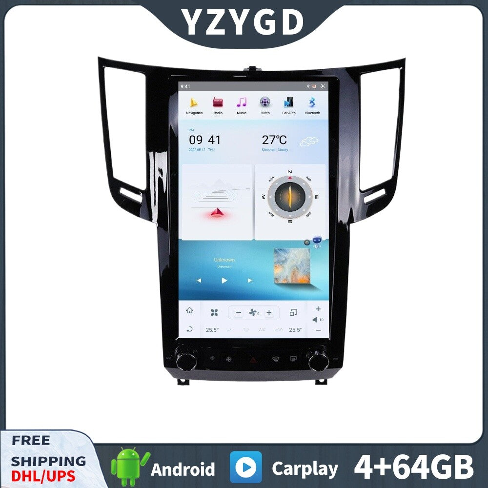 2009-2016 for Infiniti FX FX25 FX35 FX37 QX70 Carplay Car Radio Player Screen