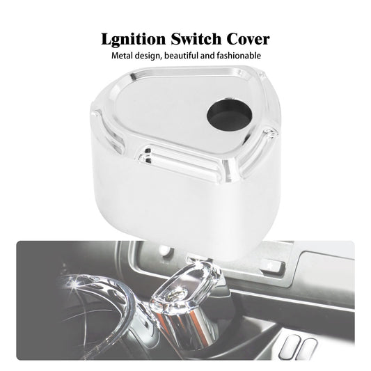 Chrome Ignition Switch Cover Fit for Harley Electra Road Street Glide 2007-2013
