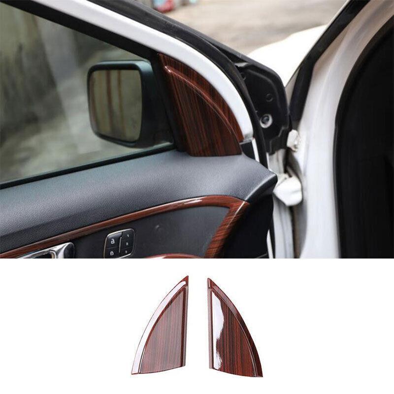 for Ford Explorer 2011 2012-2019 Wood Grain A-Pillar Front Triangle Cover Trim