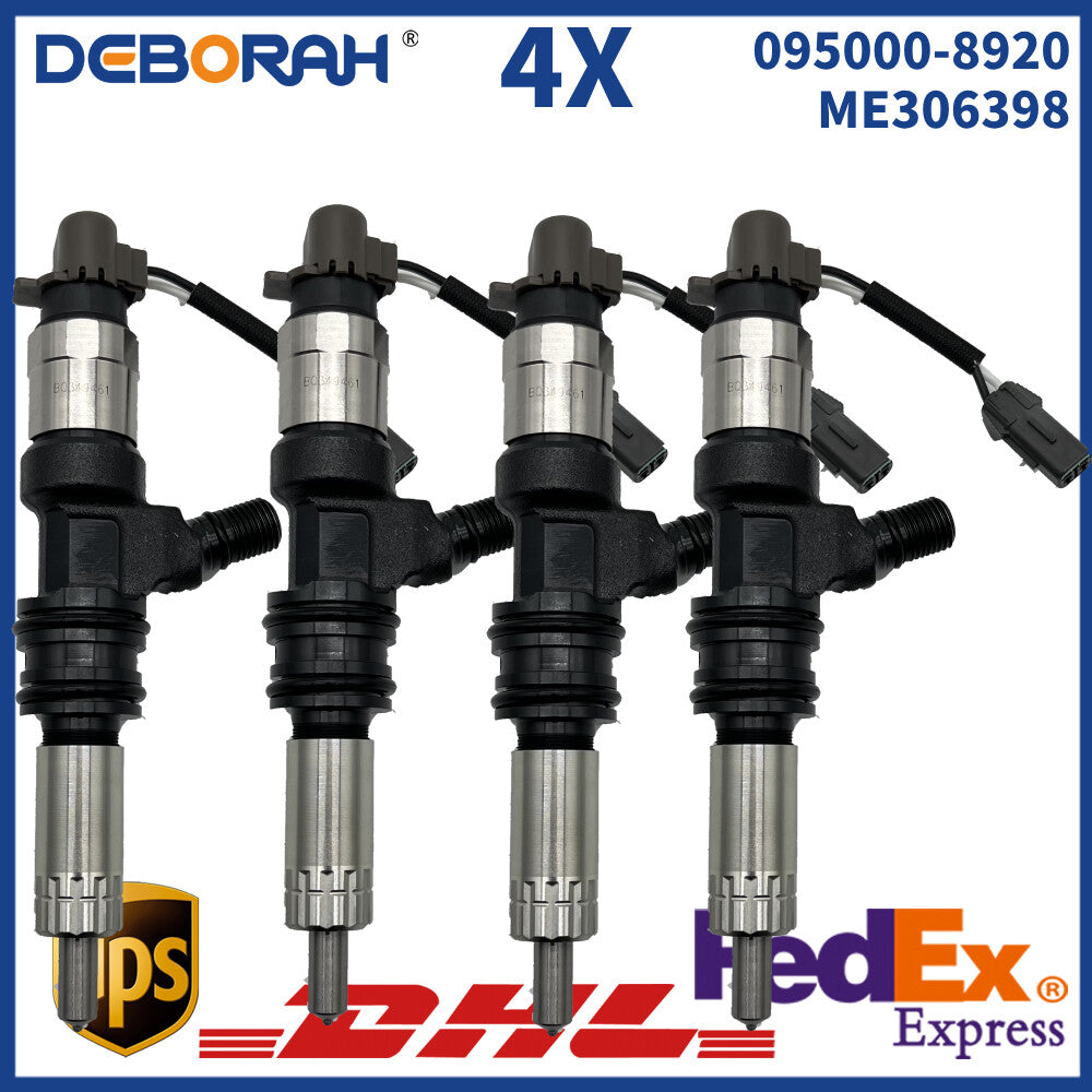 4X Fuel Injector 095000-8920 ME302143 ME306398 for Mitsubishi Engine 6M60