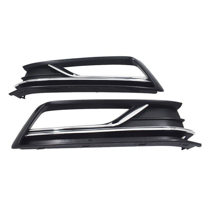 Set for VW for Passat B8 2016-2019 Front Fog Lamp Light+Grille Cover+Trim