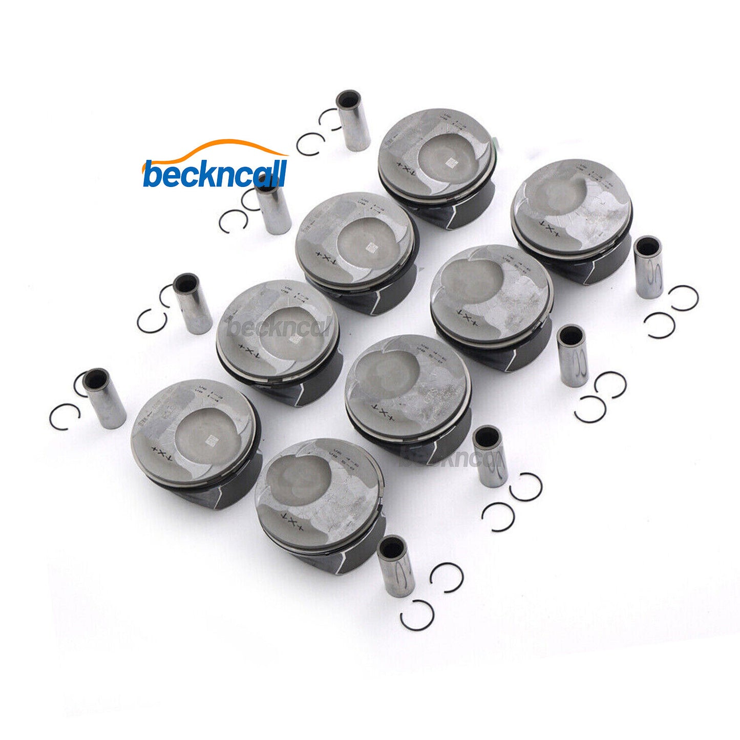 8PCS Pistons  Rings Kit ¦µ96mm for Cayenne for Panamera S GTS 957 970 4.8L V8 07-19
