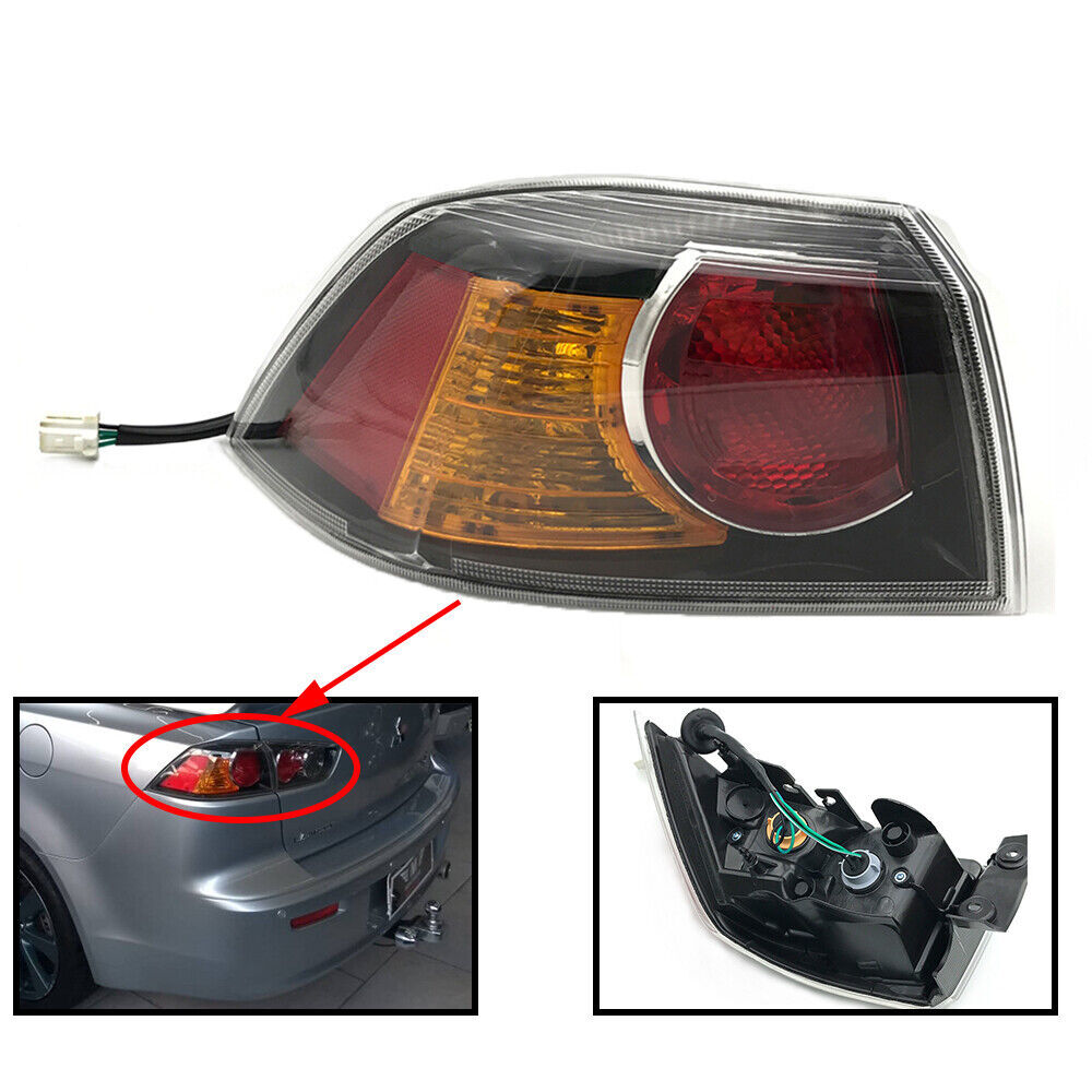 Left Driver Side 8330A621 Taillights are compatible with 09-15 for Mitsubishi Lancer 2.0L 2.4L models.