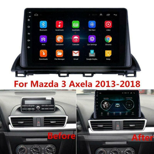 9 2Din Android 8.1 Radio Stereo GPS MP5 Player 2GB+32GB for Mazda 3 Axela 13-18