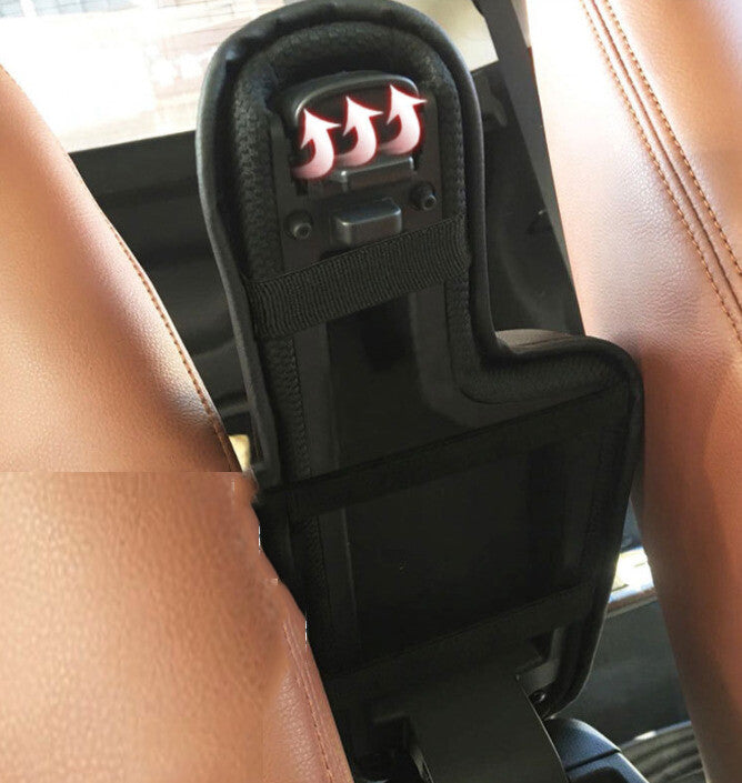 Black Leather Central Console Storage Box Cover Trim Fit for Honda Fit 2014-20