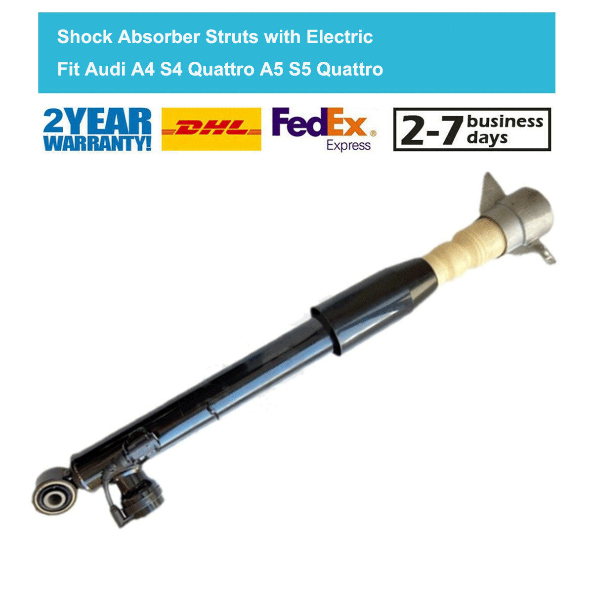 1x Rear Left Shock Absorber Strut Electric for Audi A4 Quattro S4 A5 S5 2008-17