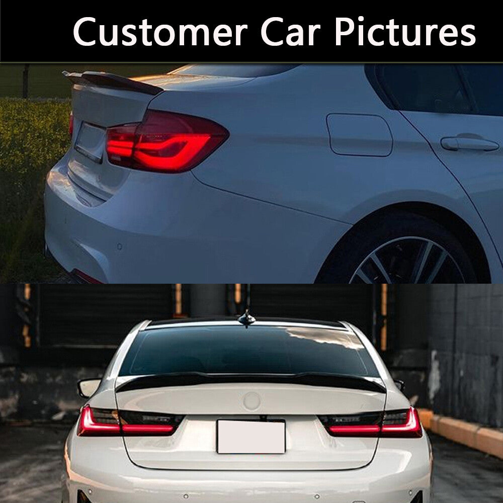 Carbon Fiber Rear Trunk Spoiler Wing Lip Trim for BMW 3Series G20 G21 2019-2022