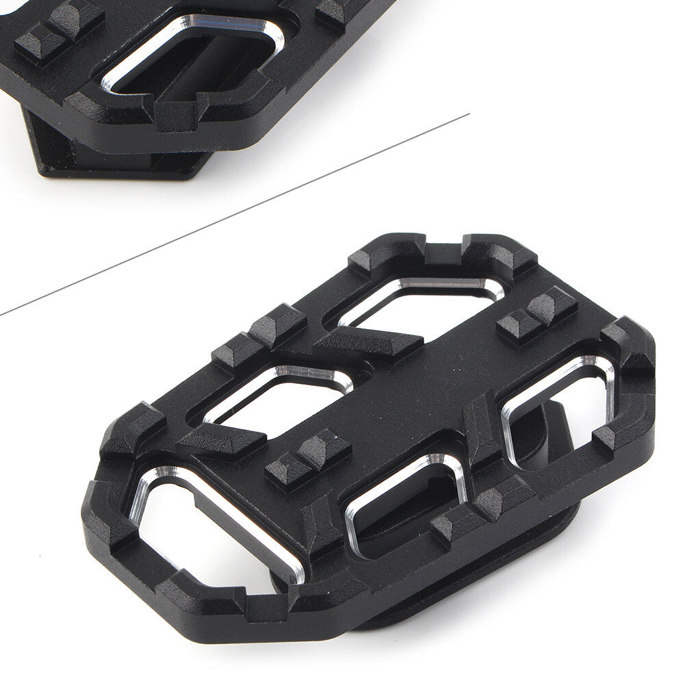 Black Wide Foot Peg Extender Pedal Footrest for BMW R1200GS G310GS 2013-2017