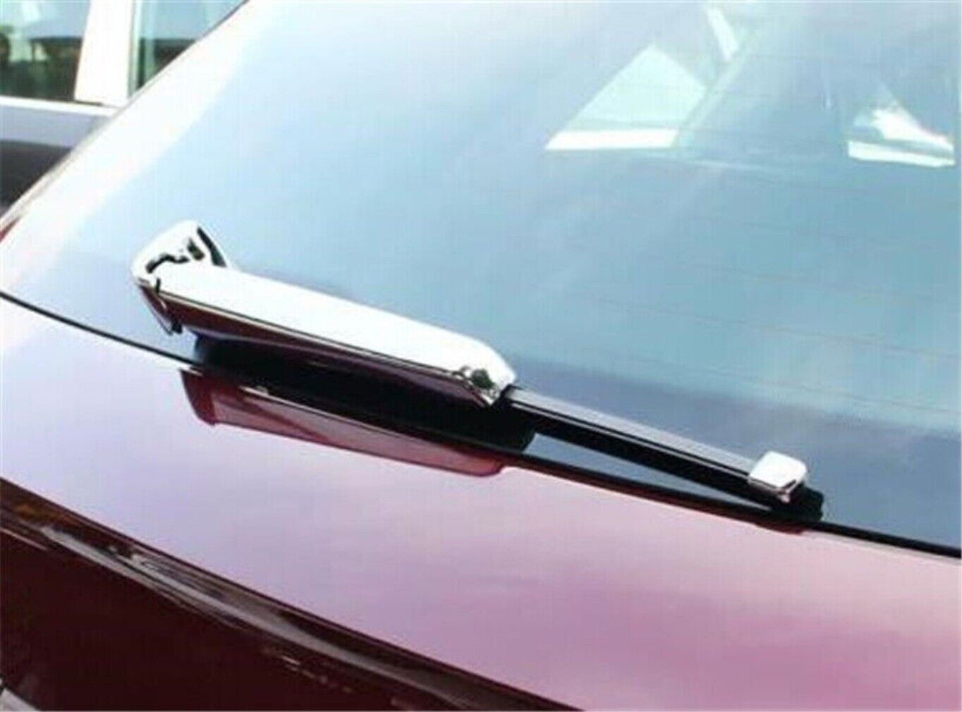 3X ABS Chrome Rear Window Rain Snow Wiper Molding Trim Fit for Audi Q5 2018-2024