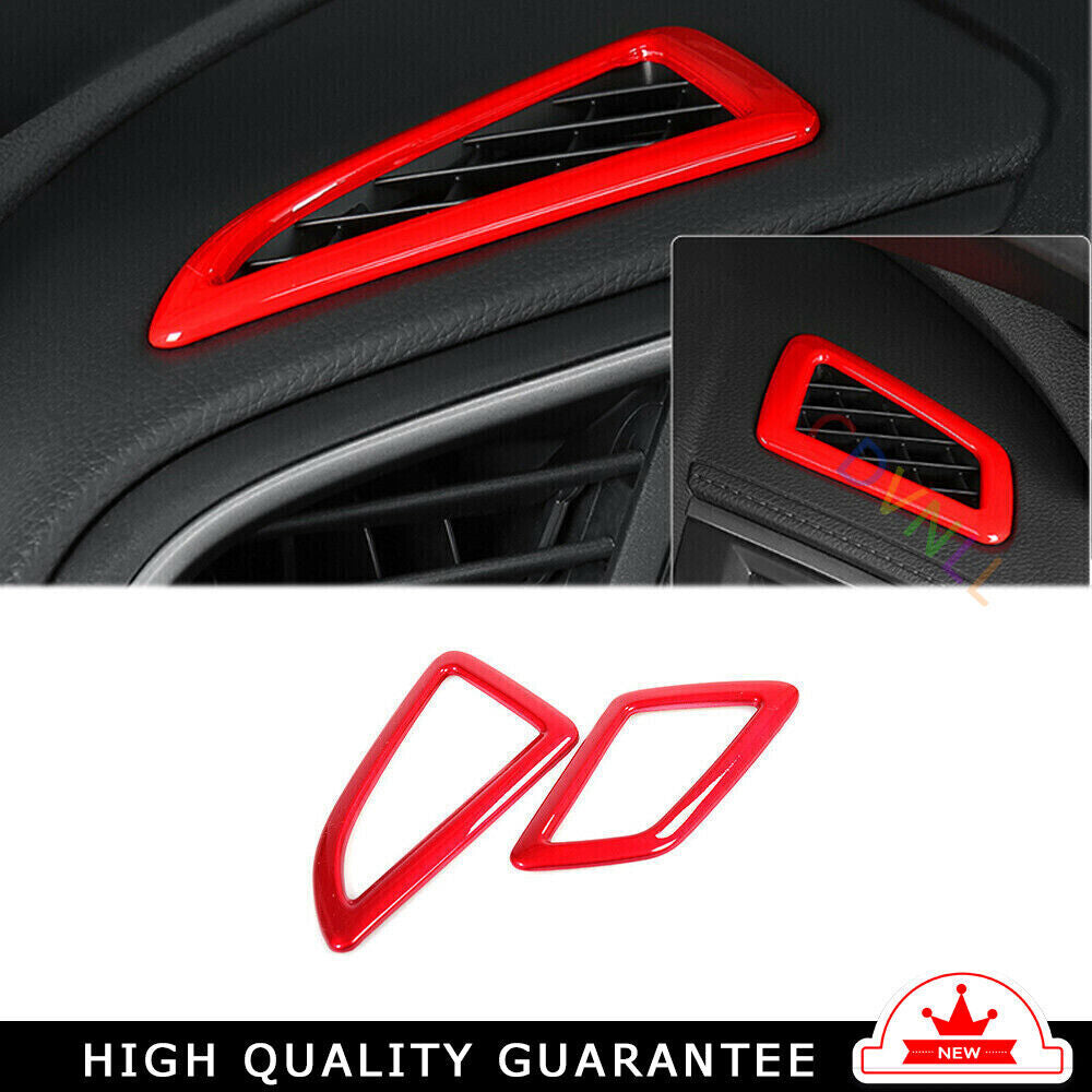 Instrument LR Air Outlet Vent Trim 2 for Honda for Civic 10th 2016-2021 Bright Red