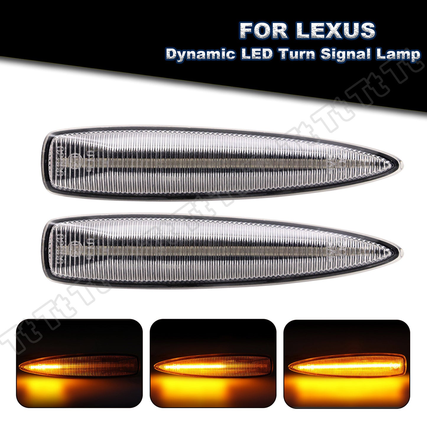Sequential LED fender side turn signals for Lexus IS F LX570 LS460 LS600hL