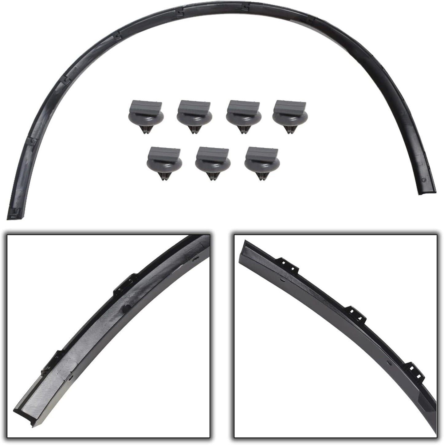 Black RH Fender Flares Fit For 2011-2022 for Dodge Durango Right Side Trim Moulding