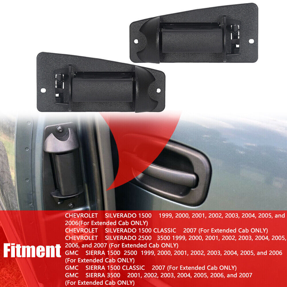 for Chevy Silverado for GMC for Sierra 1500 2500 1999-07 Rear Pair Extended Door Handle