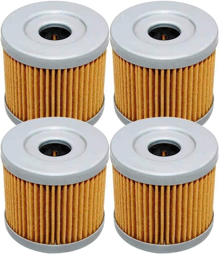 4 Pack Motorcycle Oil Filters for Suzuki GN125 E GN125E 1982-2000
