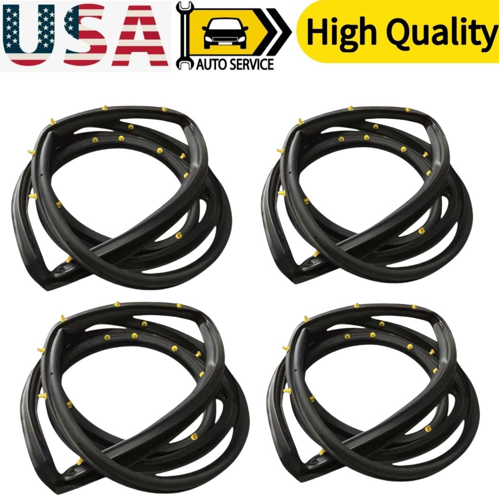 4PCS Sllence Opening Gasket On door For 1998-2002 for Honda Accord Door Weatherstrip