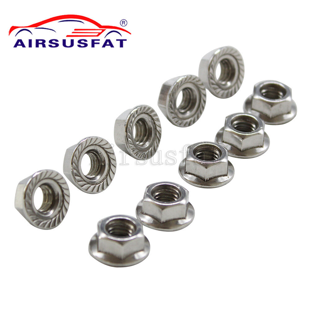 10-piece front and rear air suspension damper nut kit for Mercedes W164, W220, W221