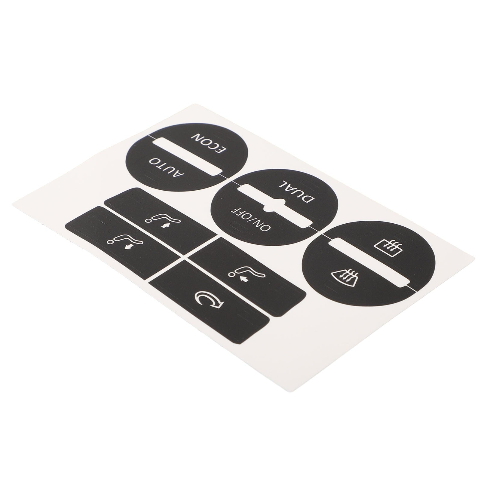 Repair kit for worn AC air conditioning control buttons on for Golf Mk5 04-08 - Decal stickers