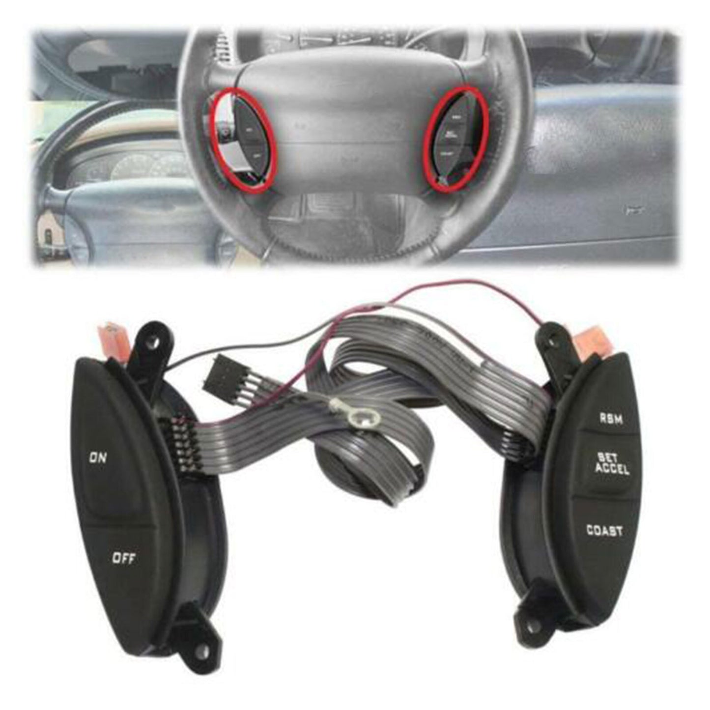 Steering Wheel Cruise Control Switch Replace for 98-2003 for Ford Ranger SW-5928 AT