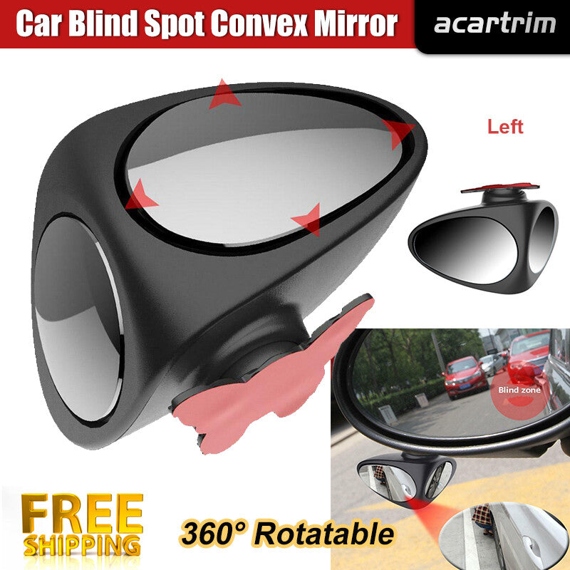2 Side 360¡ã Rotatable Auto Car Blind Spot Convex Rear View Parking Mirror Safety