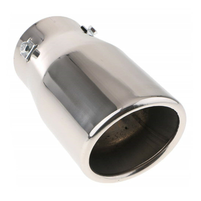 Car Exhaust Pipe Tail Throat Stainless Steel Muffler Tips Silencer Rear Tailpipe