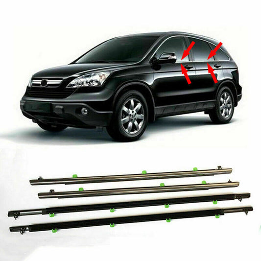 Chrome Window Molding Trim Weatherstrips Seal Belt For 2007-2011 for Honda CR-V CRV