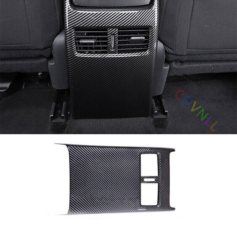 1P for Mazda CX-30 2020-2024 Carbon Fiber Rear Air Outlet Vent Panel Cover Trim