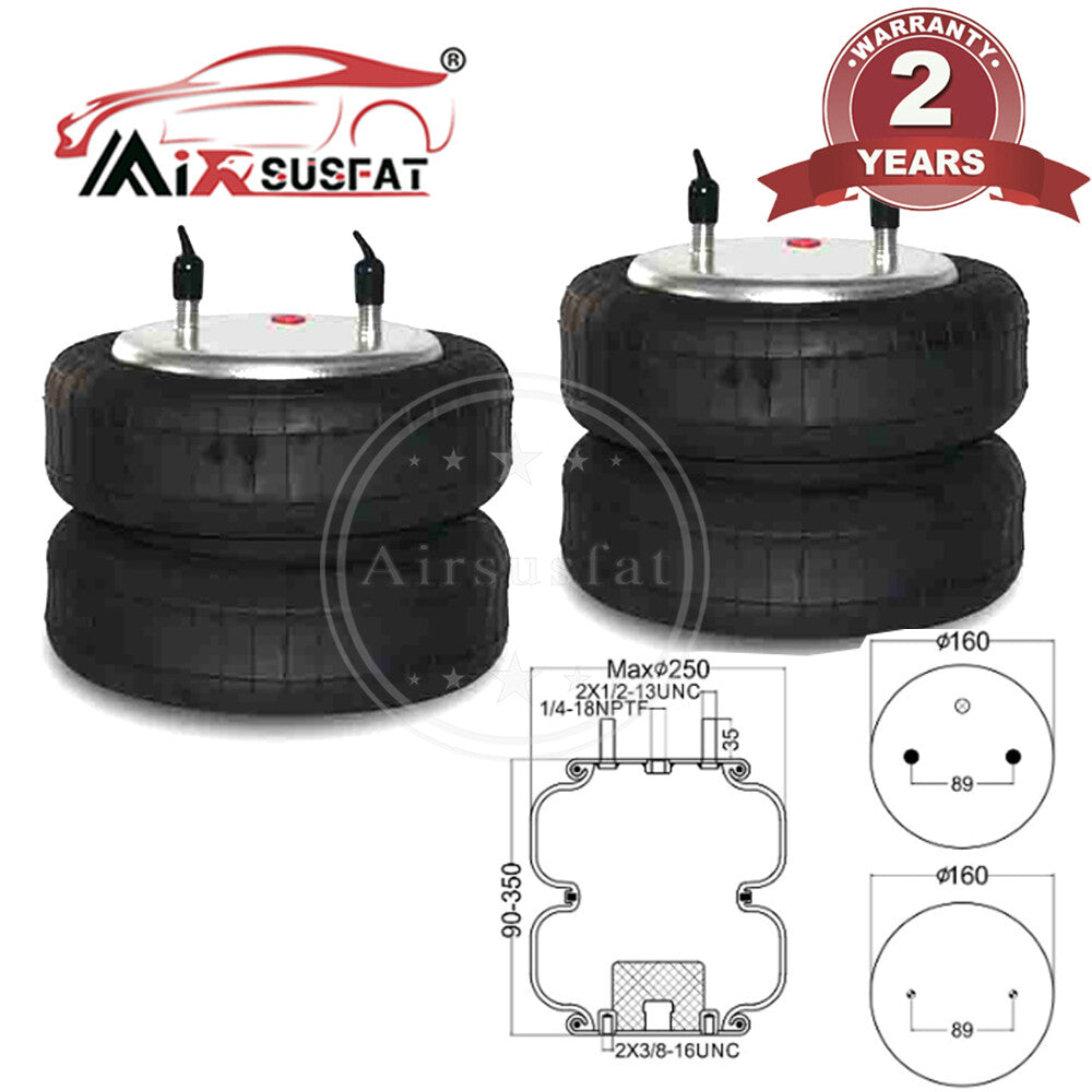 2XFor Firestone W01-358-6948 2B9-251 Air Suspension Spring Bag Assembly