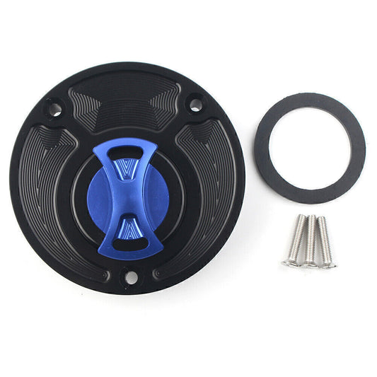 Fuel Gas Tank Cap Cover for Yamaha R6 R1 FZ1 FZ6 VMAX MT01 FZ16 YZF R15 Blue