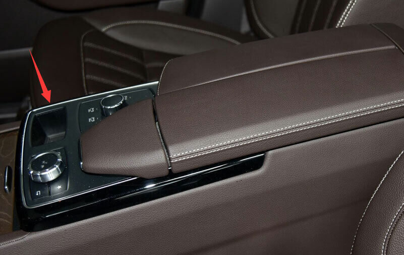 for Benz GLE GLS 2016-19 Black Wood Grain Inner Gear Shift Panel Trim Frame Trim
