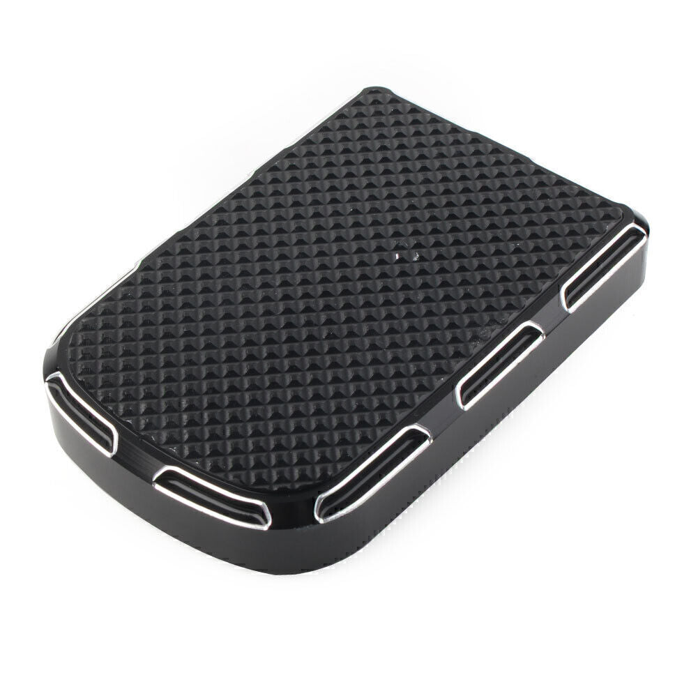 1X Brake Pedal Pad Cover Fit for Harley Road Glide Street Glide Softail Fatboy Black
