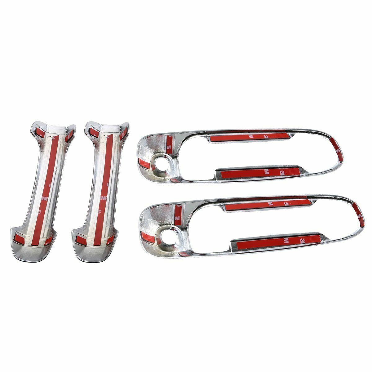 4-Door Chrome Door Handle COVERS W/2 Keyholes For 2002-2008 for DODGE for RAM 1500 2500