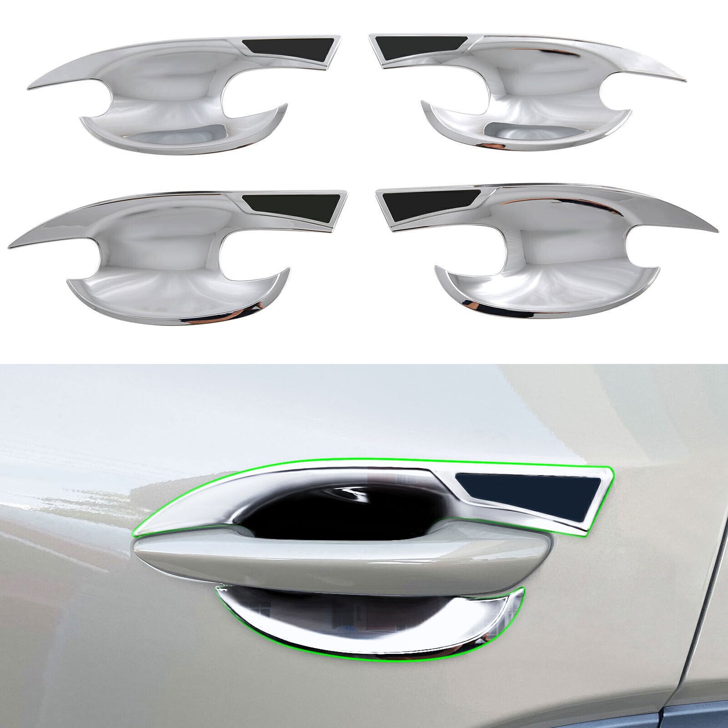 for Mazda CX-50 CX50 23-25 ABS silver Chrome Car Door Handle Bowl Cover Trim 4X