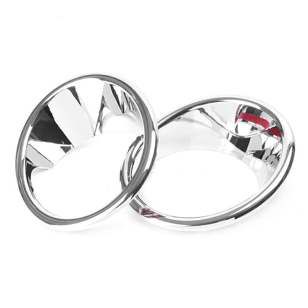 2pcs Chrome Front Fog Light Lamp Cover Trim for BMW X5 F15 2014 2005 2016-2018