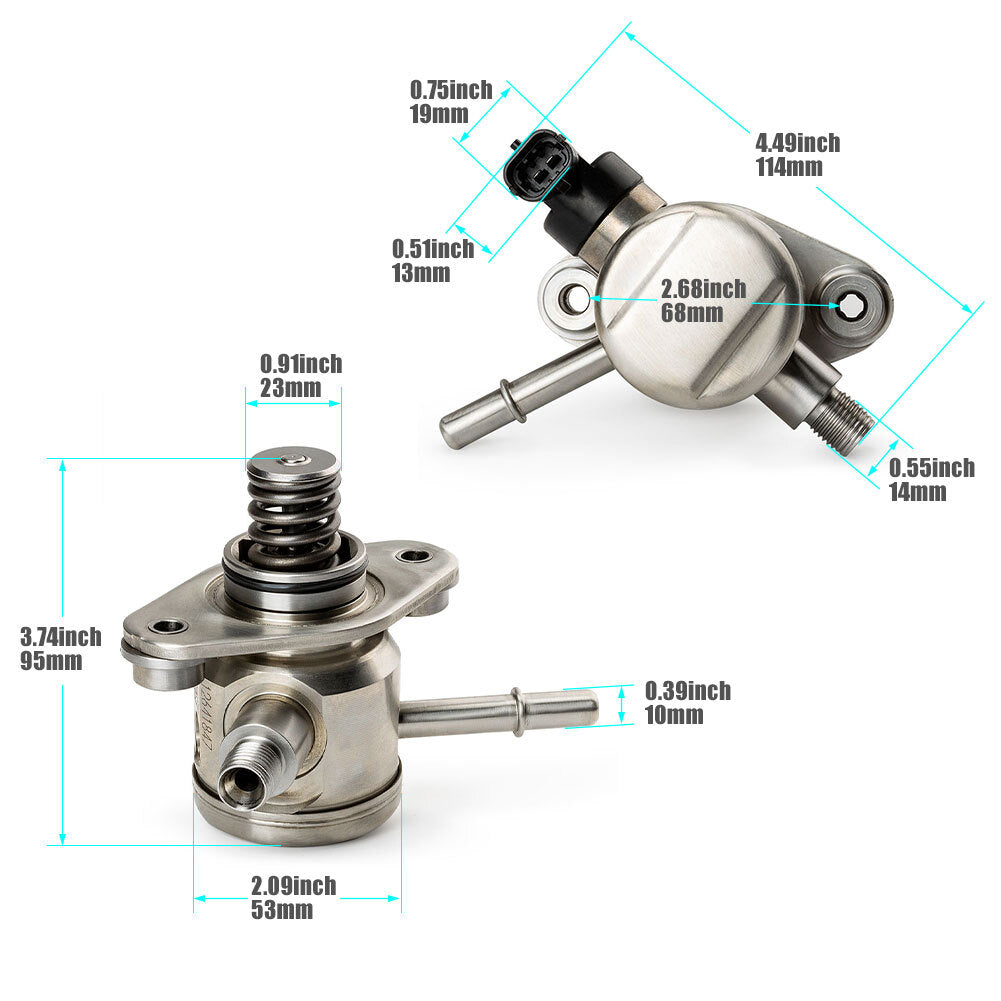 High-pressure fuel pump 12641847 is suitable for Buick for Chevrolet for GMC Terrain 2010-2017.