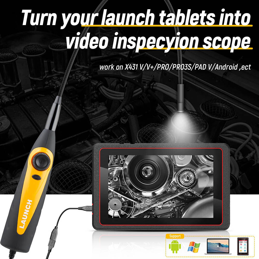 Launch VSP-100 Inspection Camera Videoscope Borescope For Viewing/Captur Images