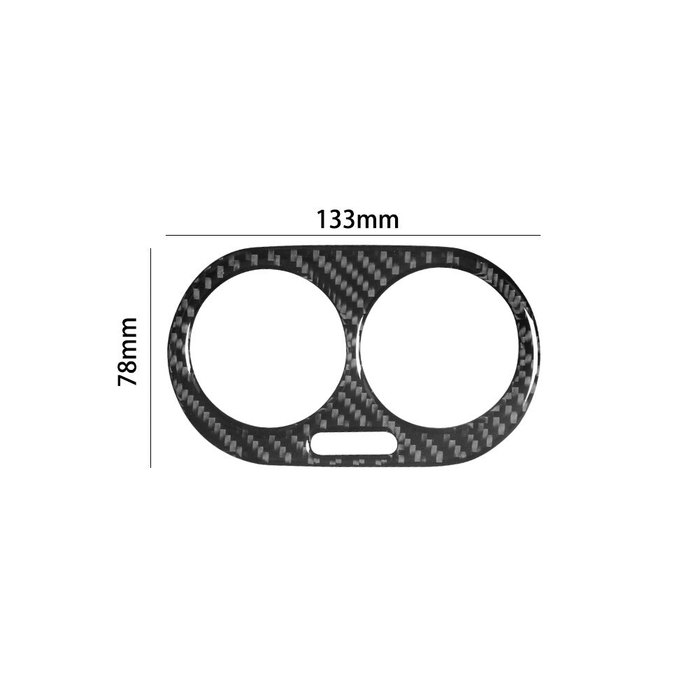 Carbon Fiber Rear Exhaust Air Vent Cover Trim for Volkswagen for Tiguan 2013-2017