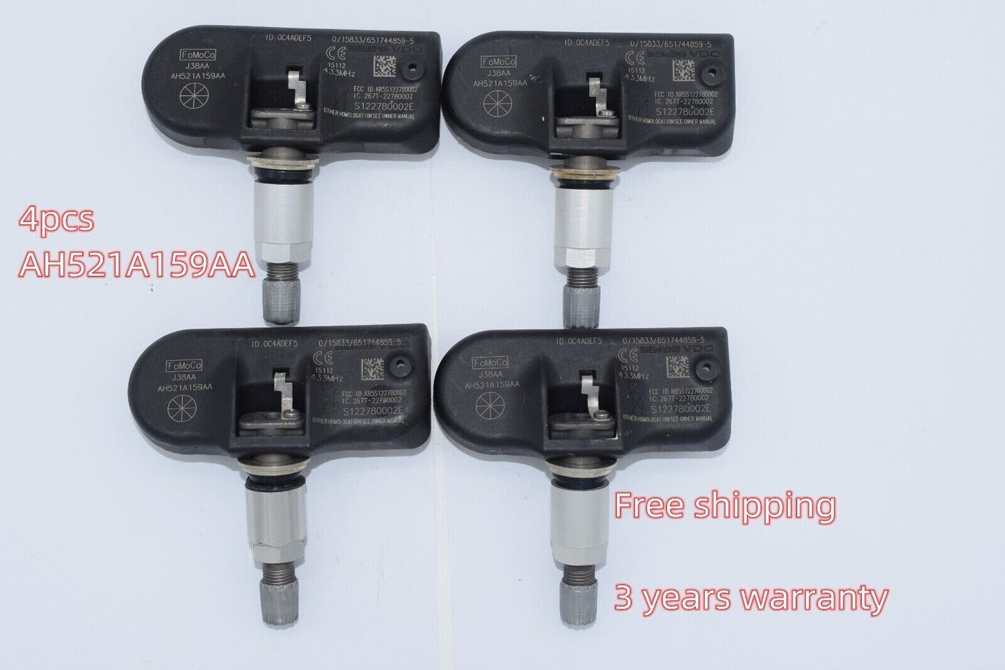 4x Tire Pressure Monitoring System Sensor for Land Rover for Defender Discovery LR4