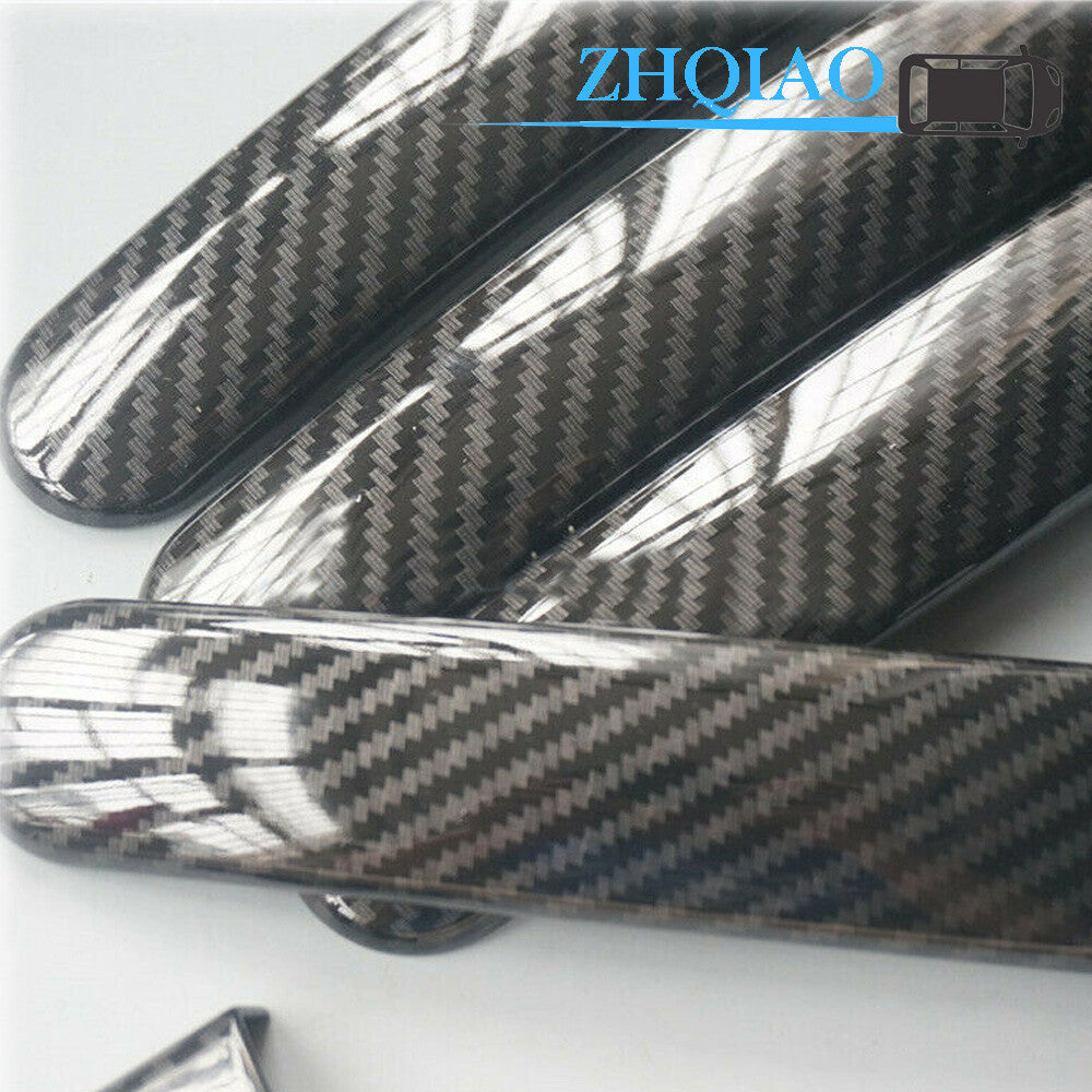 Carbon Fiber Side Door Handle Covers Trim Fit for SANTANA 2013