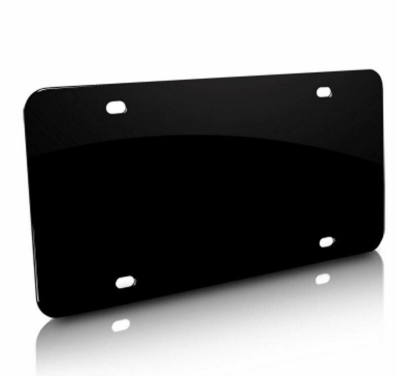 Car license plate cover cap, trunk custom text, black, suitable for Genesis
