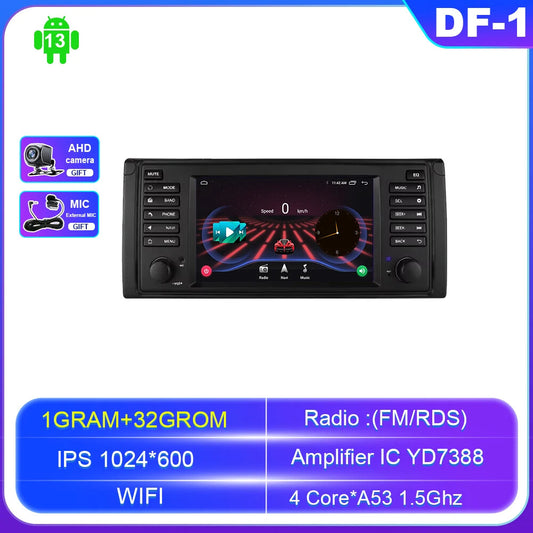 Android CarPlay Car Radio for BMW 5 Series E39 for X5 E53 M5 GPS Navi Stereo Player