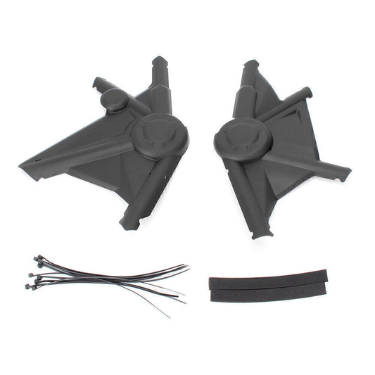 Upper Side Frame Panel Guard Protector Cover Black for BMW R1200GS ADV 2013-2017