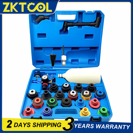 24pcs Car Truck Engine Oil Filler Funnel Filling Cooling Tool With 19 Adapter
